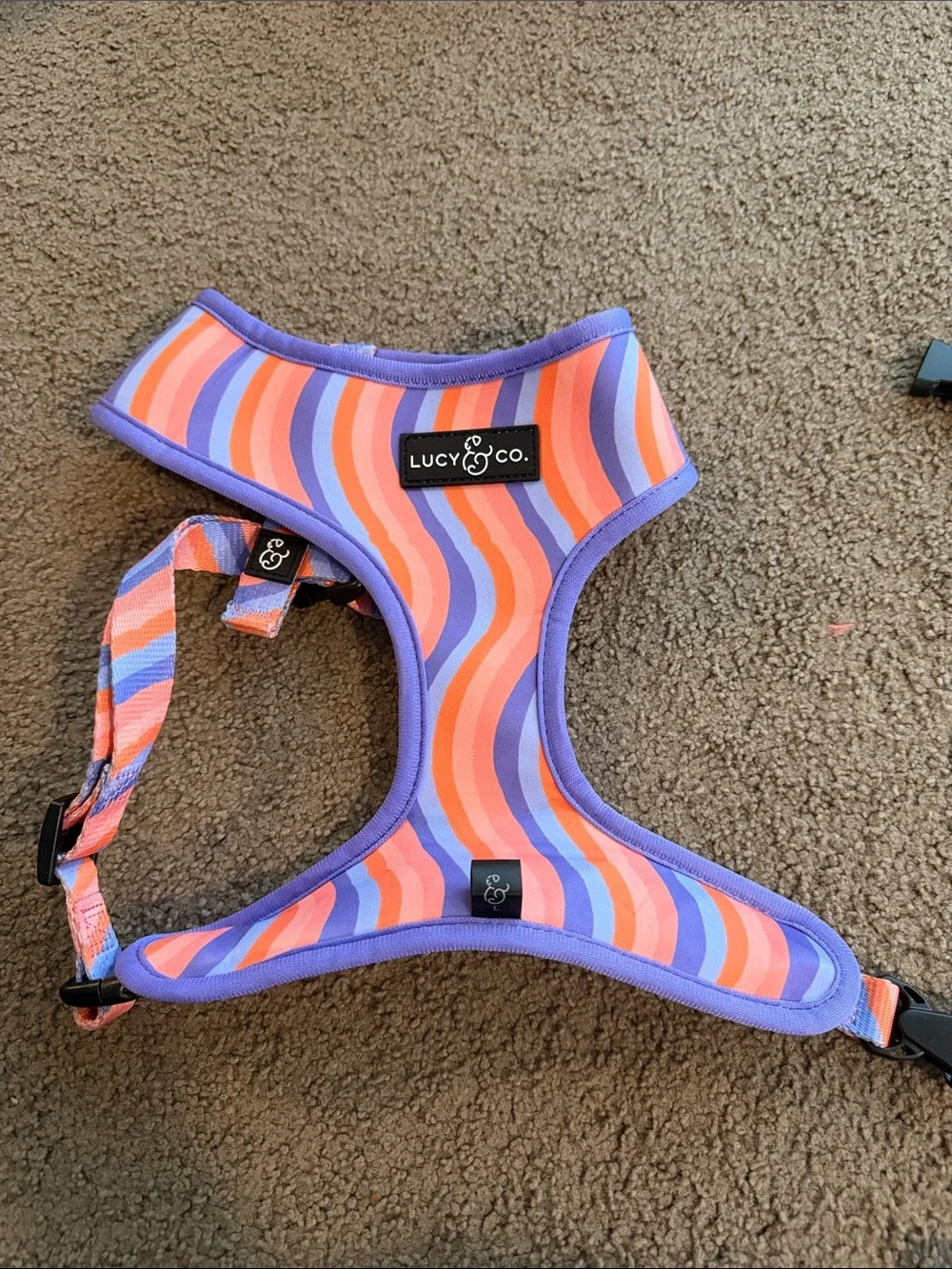 Lucy & Co. Floral Neoprene Dog Harness size large